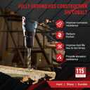 115Pcs Cobalt Drill Bits Set, M35 HSS 135 Tip, Twist Jobber Length Drill Bit Kit for Hardened Metal, Stainless Steel, Cast Iron, Plastic and Wood with Indexed Storage Case, 1/16"-1/2"