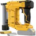 2-in-1 Cordless 18GA Brad Nailer/Staple Gun Compatible with Dewalt 20V Max Battery (No Battery), Electric Nail Gun/Stapler Battery Powered with 1000 Nails/Staples for Home Improvement, Wood Carpentry