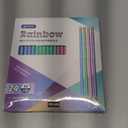 ECOTREE Pre-Sharpened Pencils #2 Cute Number 2 Pencils with Erasers for Kids Eco Rainbow Paper Pencil for School, Writing, 24 Count