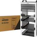 Tecmojo 12U Network Rack, 10 inch Mini Server Rack with 2 Side Translucent Panels & 2 Top Handles, 10.23 inch Deep, for 10 inch IT Equipment & A/V Devices, White