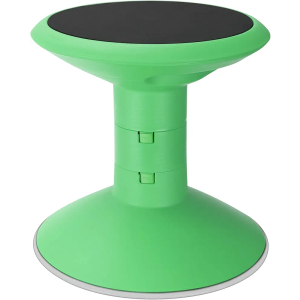 Storex Wiggle Stool – Active Flexible Seating for Classroom and Home Study, Adjustable 12-18 Inch Height, Green (00304U01C)