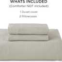Bedsure 100% Muslin Cotton Duvet Cover King Size - Ultra-Soft Gauze Duvet Cover, PureWoven Breathable & Lightweight Bedding Set with Button Closure and Corner Ties (Linen, King, 104"x90")