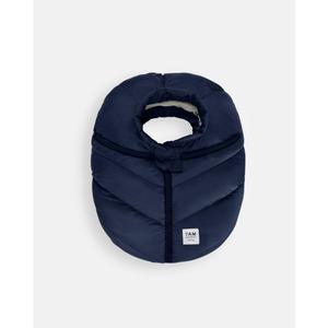 7AM Enfant Car Seat Covers - Cocoon Baby Cover for Boys & Girls, Rain & Snow Repellent, Breathable Windproof, Center Zipper, Universal Fit for Infant Car Seat (0-12M) (Navy)