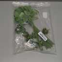 20PCS Floral Wire Stem with Leaves and 20PCS Artificial Flower Calyxes Set, for Floral Rose Arrangement, DIY Craft Bouquet Making, and Florist Supplies