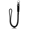 Paracord Lanyard Heavy Duty Braided Paracord Lanyards Keychain Lanyard Adventure Key Chains Men Nylon Rope for Necklace Tactical Necklace Keyring Id Card Badge Holder Camera Wall (Black)