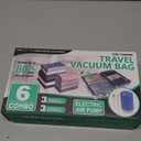 Cozy Essential Travel Vacuum Storage Bags with Rechargeable Cordless USB Pump, Space Saver Bags for Luggage, Suitcase, Carry-On, for Clothes, Blankets, Bedding & Seasonal Storage,6 Combo