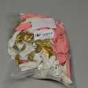 136pcs Pink and White Gold Balloon Arch Garland Kit with Pink White Metallic Gold Balloons for Birthday Bridal Baby Shower Decorations