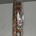 PEKER Fishing Rod Holder for Wall, Solid Wood Wall Mount Fishing Rod Rack for 5 Poles, Secure Rod Storage Organizer for Garage, Fishing Room, Home – No Tangling & Space Saving