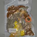 Paready Burnt Orange Balloons Set, 50Pcs Orange and Apricot Balloons, 12 Inch Metallic Confetti Gold Sand White Apricot Balloon for Baby Shower Thanksgiving Tropical Fall Party Supplies