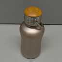 YOHKOH Mini Insulated Water Bottle With Bamboo Lid - 8.8oz Small Vacuum Insulated Water Bottle for Women Kids, 12 Hrs Hot & 24 Hrs Cold Stainless Steel Thermos Leak-Proof BPA-Free (8.8oz,Gold) (8.5 Ounces)