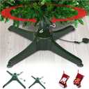 Musical Rotating Christmas Tree Stand with Speaker, 360 Degree Rotating Christmas Tree Stand with Music,Christmas Tree Rotating Stand,360 Spinning Christmas Tree Base with Music (31.5in)