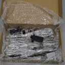 WILLBOND 3 Pcs Christmas Tree Starburst Topper Christmas Starburst Light Set, Hanging Ground Dual-use Firework Star Lights with 80 Leds Waterproof Light Ball with Plug Hook for Xmas Holiday Yard Decor