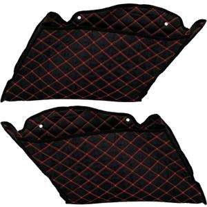4'' Stretched Saddlebag Liners Inserts Red Thread Compatible with Harley Touring 2014-2023 1 Pair