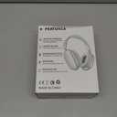 Wireless Over Ear Headphones, Noise Canceling Bluetooth Headphones with Microphones,Hi-Res Audio,48H Playtime,Foldable,Breathable Soft Earpads for iOS/Android/Samsung/PC-Silver