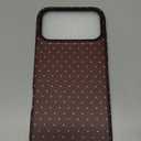 Magnetic for iPhone 17 Pro Max Case Cute Polka Dot Phone Case, Shockproof Slim TPU and Hard PC Protective Phone Cover Compatible with MagSafe Designed for Women Girls, Brown