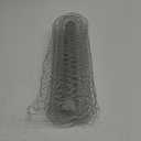 Chicken Wire 16.9 in x 237 in Poultry Wire Netting Hexagonal Galvanized Mesh Garden Fence Barrier for Pet Rabbit Chicken Fencing with 100 Pcs Cable Zip Ties (Silver)