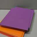 Amazon Basics Heavy Duty Plastic Folders with 2 Pockets for Documents, Letter Size Paper, School Supplies Organization, Assorted Colors, Pack of 12
