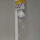 White Curtain Rods for Windows 28-48 inch, 2 Pack 5/8" Curtain Rod Set with Brackets, Splicing Adjustable Curtain Rod for Bedroom, Kitchen, Living Room, Matte White