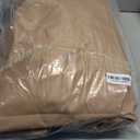 ULTCOVER Rectangular Patio Heavy Duty Table Cover - 600D Tough Canvas Waterproof Outdoor Dining Table and Chairs General Purpose Furniture Cover Size 111L x 74W x 28H Inch (Brown)