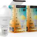 SINCELIGHT Motion Sensor LED Light Bulb 9W with E26 Base, PIR Motion-Activated in The Dark, Automatically ON/Off by Dual Sensors, 5 Color Temperatures Turnable, Pack of 2 (M1 Mode)