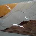 Large Modern Brown Wall Art Decor Canvas Abstract Wall Art Decor 29"x58"
