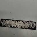 LIMHOO Metal Waist Chain for Women Chunky Belly Link Chain Belt for Dresses (S: Length 105cm (41.3in), O-ring Silver)