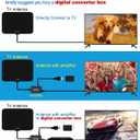 TV Antenna Indoor, Digital Amplified Indoor HDTV Antenna, 1080p VHF UHF Television Local Channels Detachable Signal Amplifier and 16.5ft Long Coax Cable