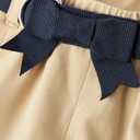 Gymboree Girls and Toddler Twill Pleated Belted Skort (5T, Sahara)