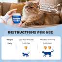 Probiotics for Cat, Boosts Immune System, Improves Digestion, Supports Gut Health, Relieves and Prevents Diarrhea and Soft Stools, Salmon-Flavored Chewable Tablets - 30 Tablets (120g)
