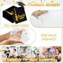 2 x JarThenaAMCS 2026 Graduation Napkin Disposable Luncheon Paper Napkins 50Pcs Black Gold Foil Congrats Grad Tassel Dinner Hand Napkins for School University College Celebration Party Table Decor
