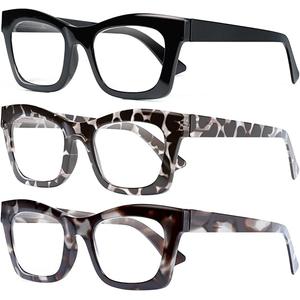 CCVOO Stylish Reading Glasses for Women, Eyeglasses, Blue Light Readers for Women, Computer Eye Glasses, Cheaters
