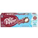 Dr Pepper Creamy Coconut Soda, 12 fl oz cans, 12 Pack (EXP 12/15/26)