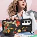 Funermei for Samsung Galaxy A25 5G Phone Case - [2in1] Women Girls Cute Phone Cover Girly Pretty Mushroom Design Camera Cover Compatible with MagSafe Ring Holder Stand for Samsung A25 5G Cases 6.5