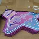 Blueweenly 16'' Large Kpop Piñata Kpop Party Decorations Disco Party Star Piñata with Stick Blindfold Confetti Music Movie Theme Parties Supply Photo Prop