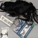 S-noilite Hair Toppers for Women with Bangs Real Human Hair 360 3D Cover Clip in Bangs 2X6 Coverage Clip in Hairpiece for Women with Thinning Hairline 14Inch (Natural Black)