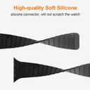 Tasikar Magnetic Bands Compatible with Apple Watch 49mm 46mm 45mm 44mm 42mm Soft Silicone Replacement Loop Wristband for iWatch Ultra 3 2 1 SE Series 11 10 9 8 7 6 5 4 3, Black-Grey