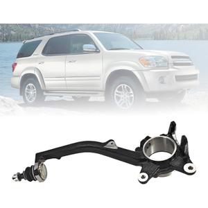 Front Right Wheel Steering Knuckle 43201-34030 Passenger Side Spindle Knuckle Compatible with Toyota Sequoia 2004-2007, Compatible with Toyota Tundra 2004-2006, Replaces 4320134030