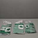 3 x St. Patrick Day Socks and Gloves Set for Women Shamrock Socks Knee High Sock Holiday Socks Party Costume Accessories (Green)