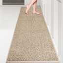 PURRUGS Machine Washable Kitchen Runner Rug 2ft x 7ft, Non-Slip/Skid Hallway Runner Rug, Super Absorbent Soft Area Rug for Hallway, Kitchen & Laundry, Rolled Packaging, Beige