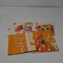 GEEORY Fall Throw Pillow Covers 18x18 Inch Set of 4, Pumpkins Floral Mason Jars Happy Fall Y'all Thankful & Blessed Orange Autumn Seasonal Decorative Farmhouse Decoration for Home G552-18