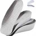 3 Pairs Height-Increasing InsolesHeight boostersHeel Lifts for Shoes,Orthopedic High PadsArch Support Inserts for Men and Women,(Gray0.6"/1"/1.4" Height) (1 Inch)