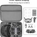 Carrying Case for DJI Neo 2 Accessories, Hard Shell Travel Storage Bag Compatible with DJI Goggles N3, RC Motion 3, Batteries & Charger Hub Shoulder Protection Box
