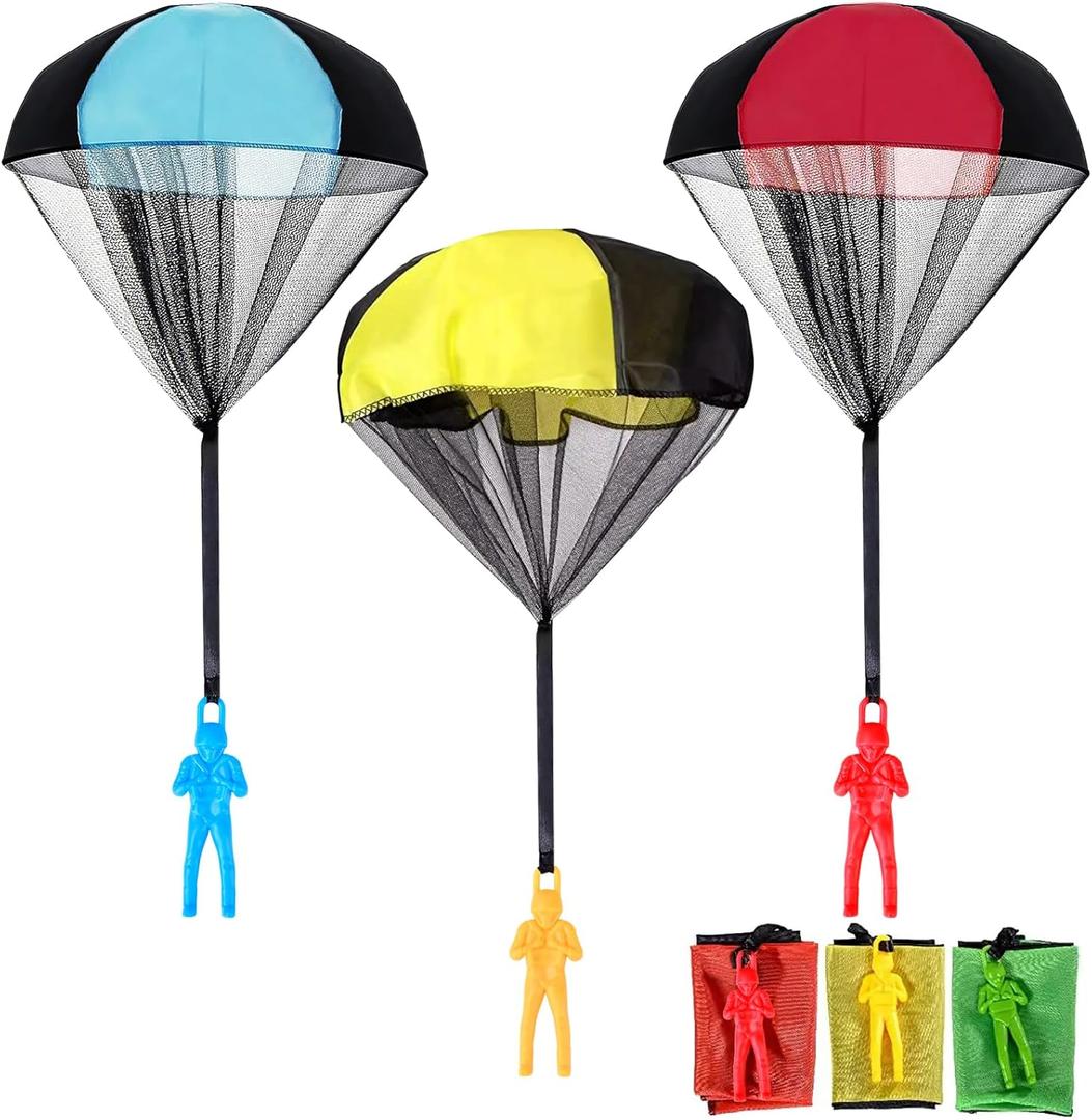 Stocking Stuffers Parachute Toys for Kids: Easter Basket Stuffers for Kids Teen Boys Children Outdoor, Birthday for Teenagers 3 4 5 6 7 8 9 10 11 12 Year Old, Idea Christmas Valentines Easter Day
