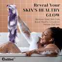 CORATED African Net Sponge Authentic, Shower Loofah Exfoliating Bath Sponge, Body Scrubber for Women and Men Daily Use Body Care, Travel Portable Bath Accessories Gifts for Women (Linen & Brown)