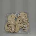 60 Pcs Moon Wood Cutouts Crafts Wooden Moon Shaped Slices Embellishments Unfinished Wood Ornaments for DIY Projects Home Decoration (1.58x2 in)