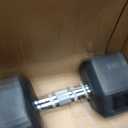 Amazon Basics Rubber Hex Dumbbell with Comfortable Handle for Home Gym Workout, 20 Pounds, Single, Black