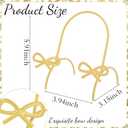 LemonRoad Bow Plate Stands for Display 6 Inch Gold Metal Decorative Platters Holder Brass Frame Display Easel Stand for Picture Decorative Plate Photo Easel Tabletop Art
