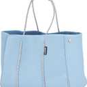 QOGiRNeoprene Multipurpose Beach Bag Tote with Inner Zipper Pocket 