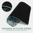 Mouse Pad Small Square Mousepad, Floral Green Cute Portable Thin Travel Mouse Pads for Desk with Stitched Edges Rubber Base for Laptop, Wireless Mouse, Computers, Office, 10.2x8.3x0.12 In