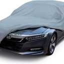 Season Guard Car Cover Dirtproof, Water-Resistant, Breathable, Snow Dustproof, Indoor and Limited Outdoor Car Covers Fits Sedans up to 200", Gray